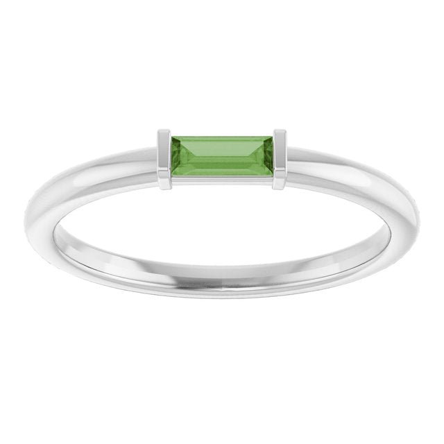 14k-white-natural-green-tourmaline-stackable-ring