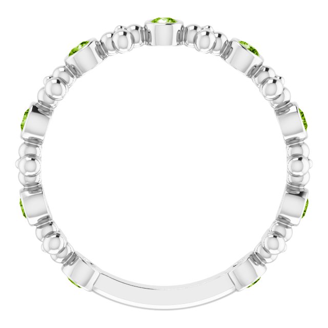 14k-white-natural-peridot-beaded-ring