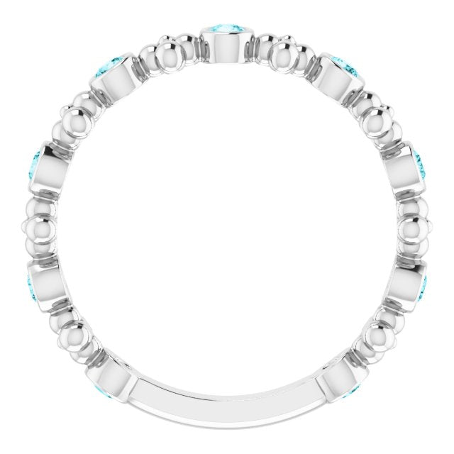 14k-white-natural-blue-zircon-beaded-ring
