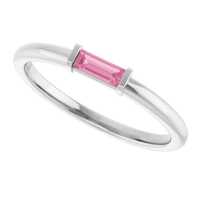 14k-white-natural-pink-tourmaline-stackable-ring