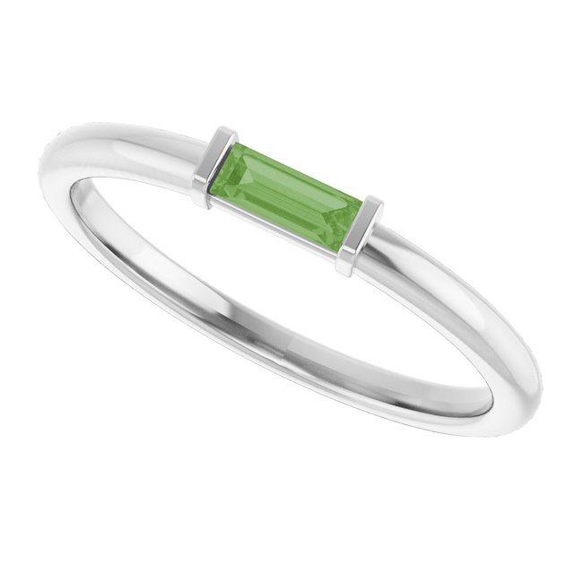 14k-white-natural-green-tourmaline-stackable-ring