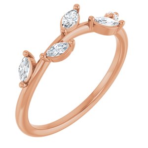 1/4 ct Diamond Leaf Ring