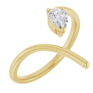 1/3 ct Diamond Negative Space Ring