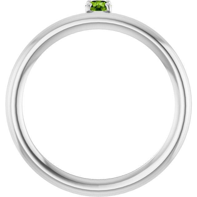 14k-white-natural-peridot-stackable-ring