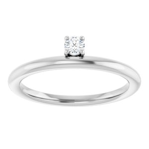 Diamond 1/10 ct Stackable Ring