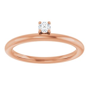 Diamond 1/10 ct Stackable Ring