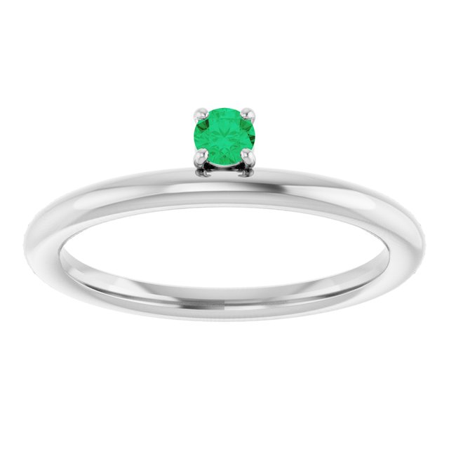 14k-white-lab-grown-emerald-stackable-ring