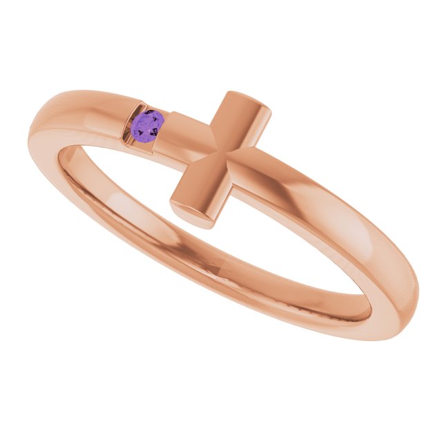 14k-rose-natural-amethyst-youth-sideways-cross-ring