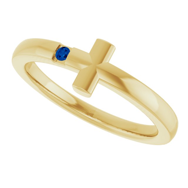14k-yellow-natural-blue-sapphire-youth-sideways-cross-ring