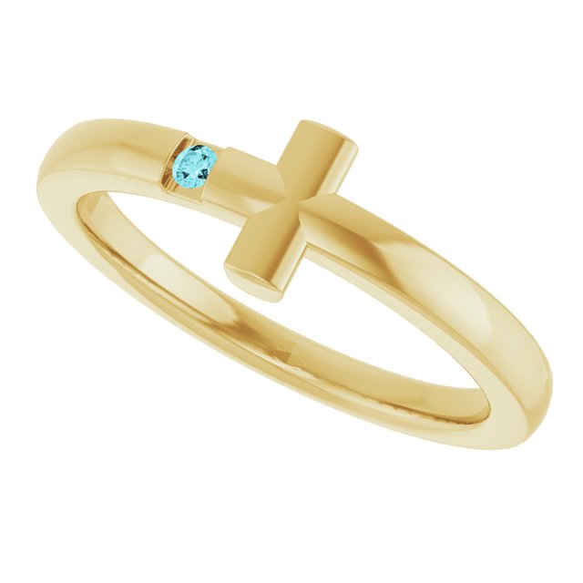 14k-yellow-natural-blue-zircon-youth-sideways-cross-ring
