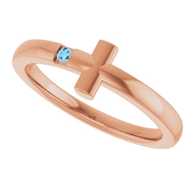 14k-rose-natural-aquamarine-youth-sideways-cross-ring