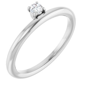 Diamond 1/10 ct Stackable Ring