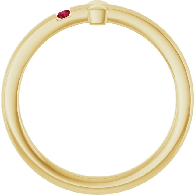14k-yellow-natural-ruby-youth-sideways-cross-ring
