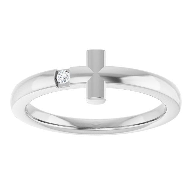 14k-white-.015-ctw-natural-diamond-youth-sideways-cross-ring