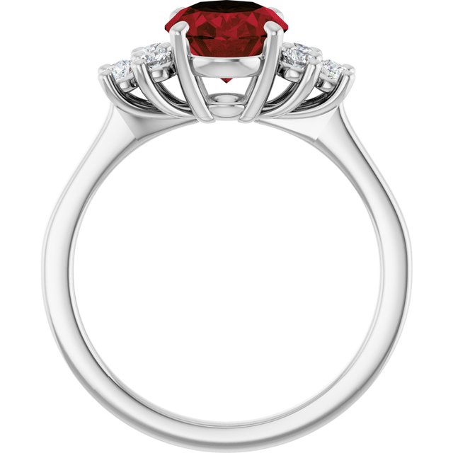 14k-white-natural-mozambique-garnet-&-1/4-ctw-natural-diamond-ring