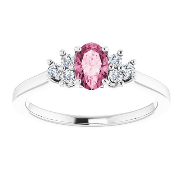 14k-white-natural-pink-tourmaline-&-1/8-ctw-natural-diamond-ring