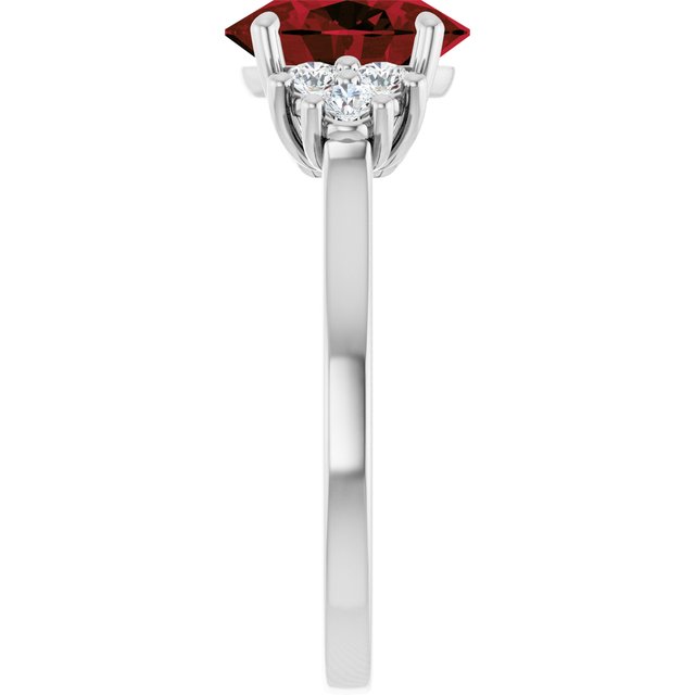 14k-white-natural-mozambique-garnet-&-1/4-ctw-natural-diamond-ring