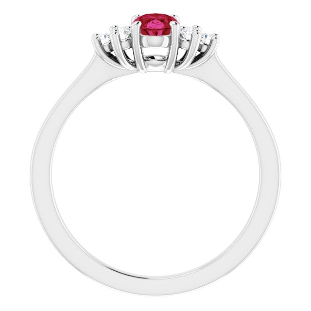 14k-white-natural-ruby-&-1/8-ctw-natural-diamond-ring
