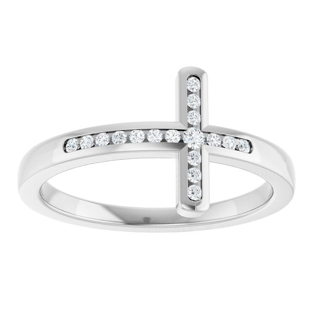 14k-white-.08-ctw-natural-diamond-sideways-cross-ring