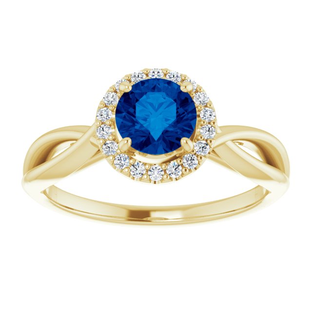 14k-yellow-lab-grown-lab-grown-blue-sapphire-&-1/10-ctw-natural-diamond-ring