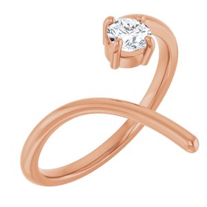 1/3 ct Diamond Negative Space Ring