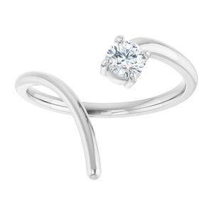 1/3 ct Diamond Negative Space Ring