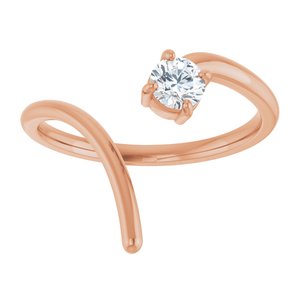 1/3 ct Diamond Negative Space Ring