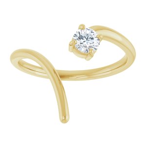 1/3 ct Diamond Negative Space Ring