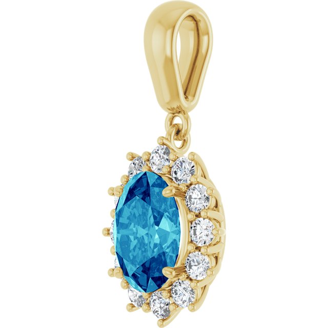 14k-yellow-natural-blue-zircon-&-1/3-ctw-natural-diamond-pendant