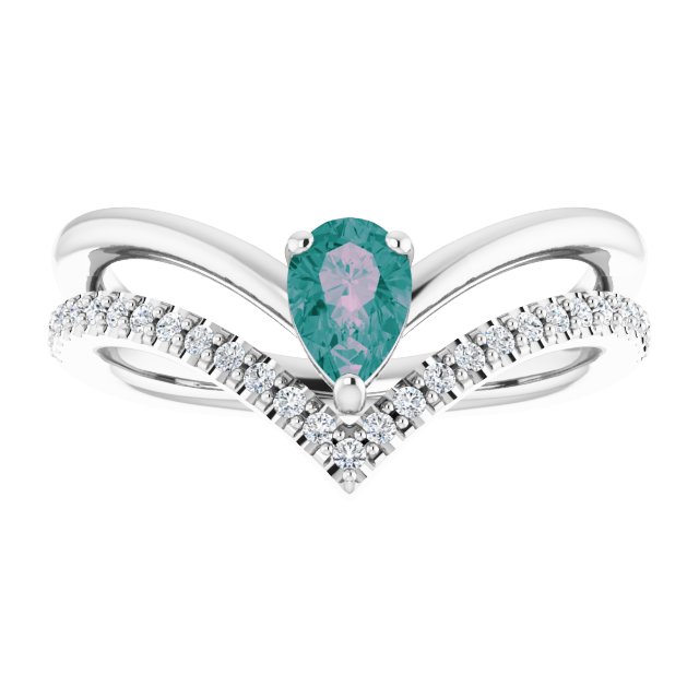 14k-white-lab-grown-alexandrite-&-1/6-ctw-natural-diamond-ring