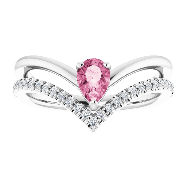 14k-white-natural-pink-tourmaline-&-1/6-ctw-natural-diamond-ring