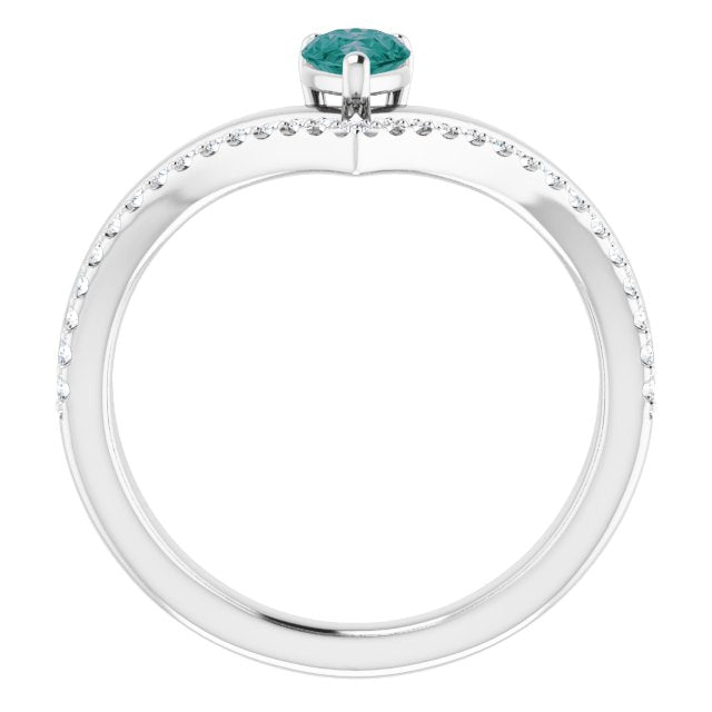 14k-white-lab-grown-alexandrite-&-1/6-ctw-natural-diamond-ring