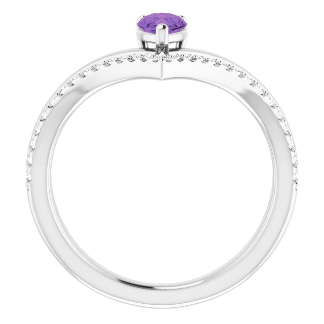 14k-white-natural-amethyst-&-1/6-ctw-natural-diamond-ring