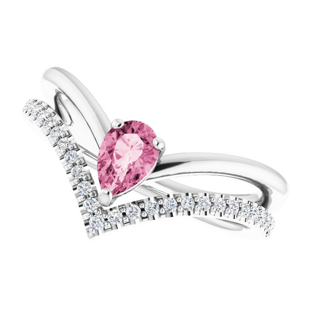 14k-white-natural-pink-tourmaline-&-1/6-ctw-natural-diamond-ring