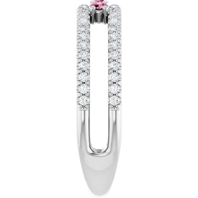 14k-white-natural-pink-tourmaline-&-1/4-ctw-natural-diamond-ring