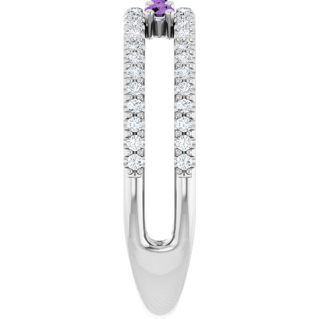 14k-white-natural-amethyst-&-1/4-ctw-natural-diamond-ring