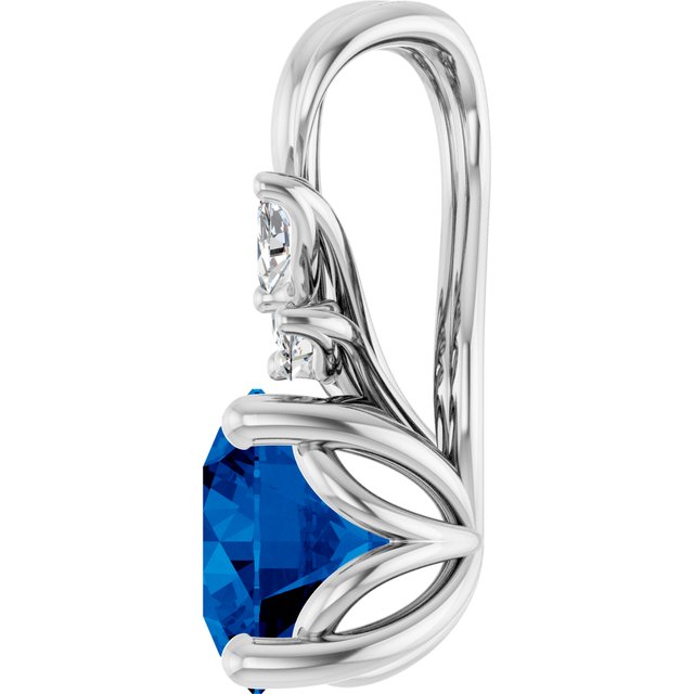 14k-white-natural-blue-sapphire-&-1/10-ctw-natural-diamond-pendant