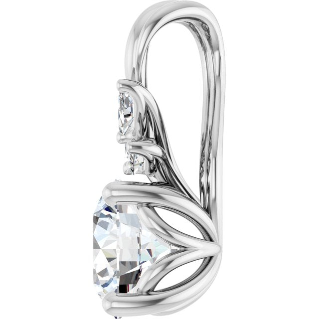 14k-white-natural-white-sapphire-&-1/10-ctw-natural-diamond-pendant