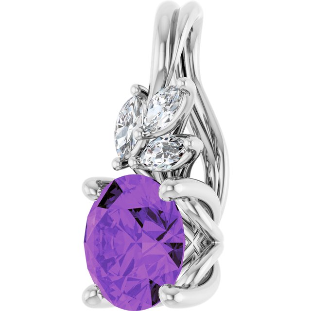 14k-white-natural-amethyst-&-1/10-ctw-natural-diamond-pendant