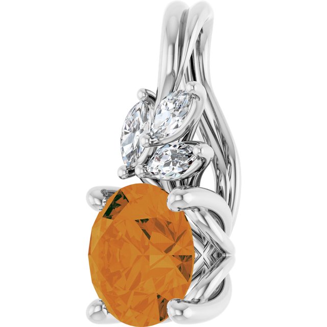 14k-white-natural-citrine-&-1/10-ctw-natural-diamond-pendant