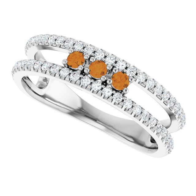 14k-white-natural-citrine-&-1/4-ctw-natural-diamond-ring