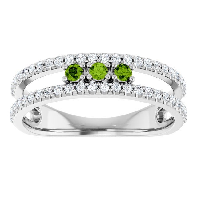14k-white-natural-peridot-&-1/4-ctw-natural-diamond-ring