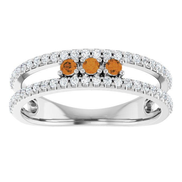 14k-white-natural-citrine-&-1/4-ctw-natural-diamond-ring