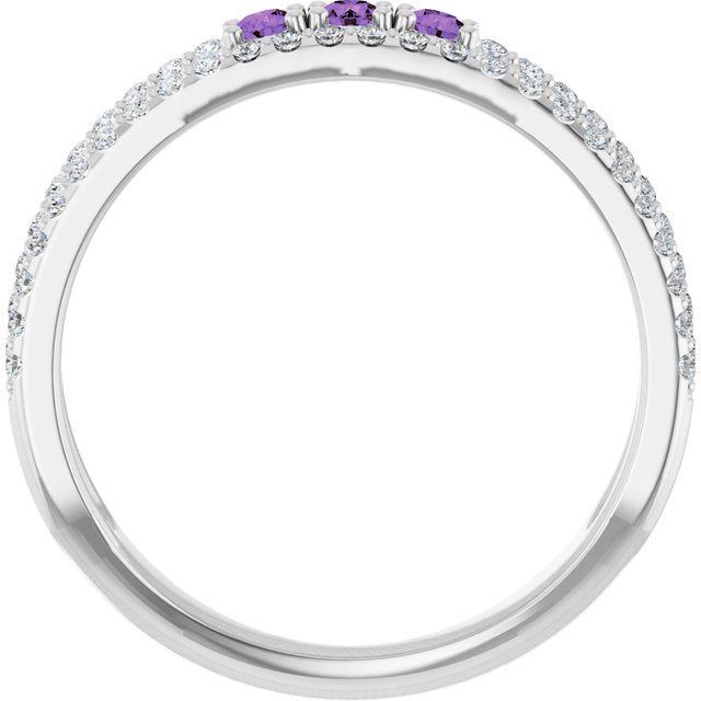 14k-white-natural-amethyst-&-1/4-ctw-natural-diamond-ring