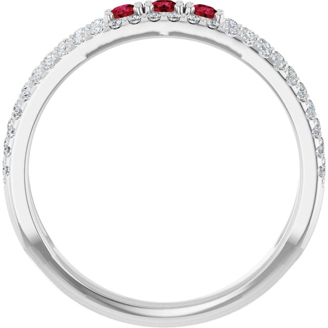 14k-white-lab-grown-ruby-&-1/4-ctw-natural-diamond-ring