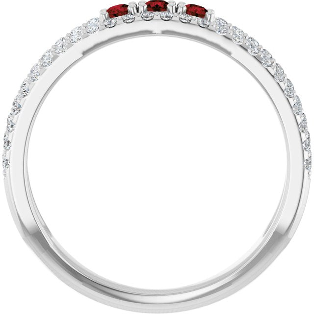 14k-white-natural-mozambique-garnet-&-1/4-ctw-natural-diamond-ring