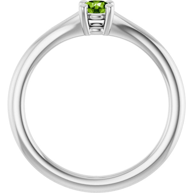 sterling-silver-imitation-peridot-youth-solitaire-ring