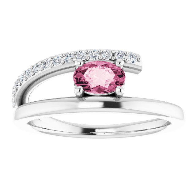 14k-white-natural-pink-tourmaline-&-1/8-ctw-natural-diamond-ring