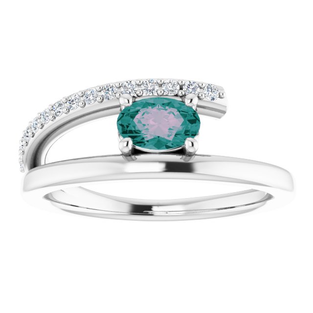 14k-white-lab-grown-alexandrite-&-1/8-ctw-natural-diamond-ring