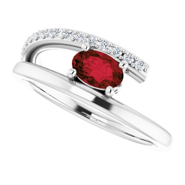 14k-white-natural-mozambique-garnet-&-1/8-ctw-natural-diamond-ring
